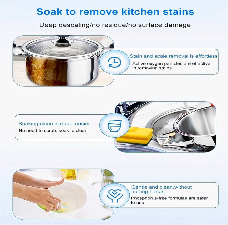 Multi-Purpose Cleaning Powder – Stainless Steel, Pots & Pan Cleaner (250g)